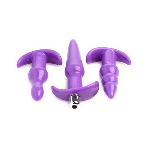 4 Pc Vibrating Anal Plug Set