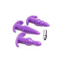 4 Pc Vibrating Anal Plug Set