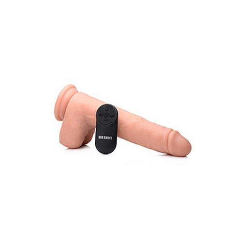 Big Shot Silicone Thrusting Dildo With Balls and Remote