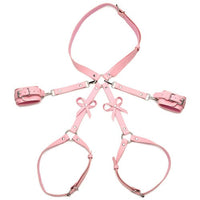 Bondage Harness With Bows - Medium/large