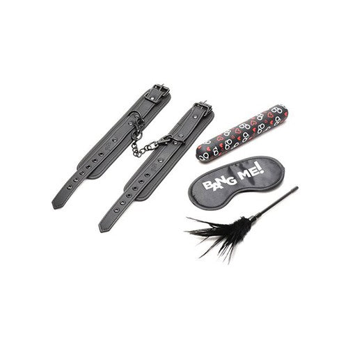 Bondage Kit - XL Bullet, Cuffs, Tickler and Blindfold