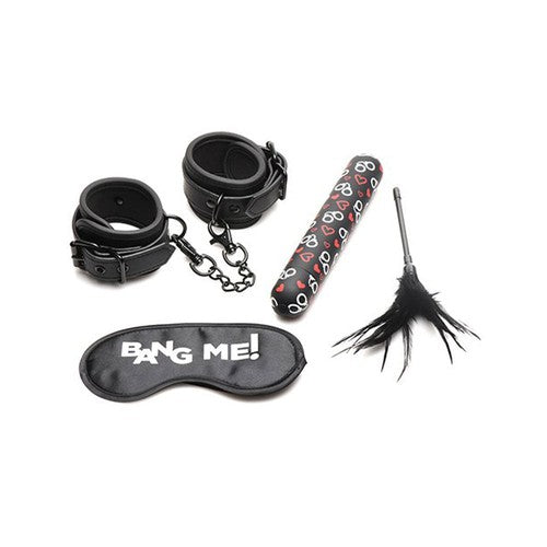 Bondage Kit - XL Bullet, Cuffs, Tickler and Blindfold