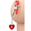 Charmed Heart Padlock Nipple Clamps