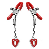 Charmed Heart Padlock Nipple Clamps