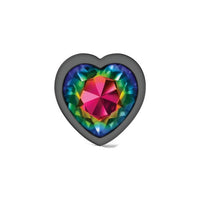 Cheeky Charms - Metal Butt Plug - Rainbow Heart