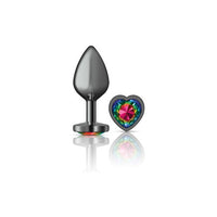 Cheeky Charms - Metal Butt Plug - Rainbow Heart