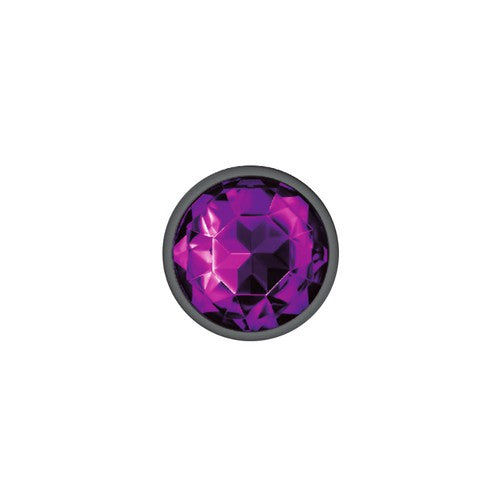 Cheeky Charms - Metal Butt Plug- Round - Deep Purple