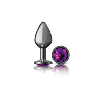 Cheeky Charms - Metal Butt Plug- Round - Deep Purple