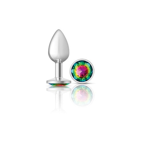 Cheeky Charms - Metal Butt Plug- Round - Rainbow