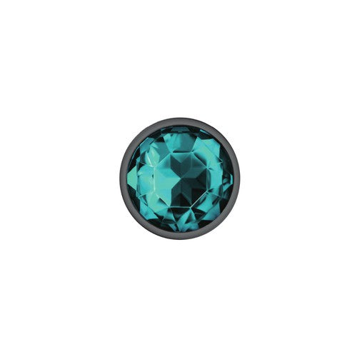 Cheeky Charms - Metal Butt Plug- Round - Teal