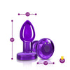 Cheeky Charms - Rechargeable Small Vibrating Metal Butt Plug With Remote Control