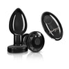 Cheeky Charms - Rechargeable Vibrating Metal Butt Plug With Remote Control Medium