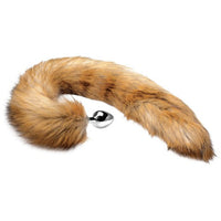 Extra Long Mink Tail Metal Anal Plug