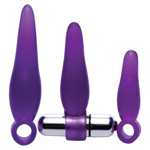 Fanny Fiddlers 3 Piece Finger Rimmer Set With Vibrating Bullet