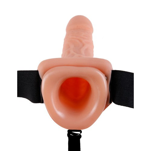 Fetish Fantasy Series 11" Vibrating Hollow Strap-on