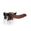 Fetish Fantasy Series 9" Vibrating Hollow Strap-on With Balls Brown