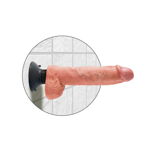 King Cock 10" Vibrating Cock With Balls