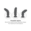 King Cock 9" Vibrating Cock With Balls - Black