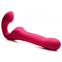 Mighty-Thrust Thrusting and Vibrating Strapless Strap-on With Remote