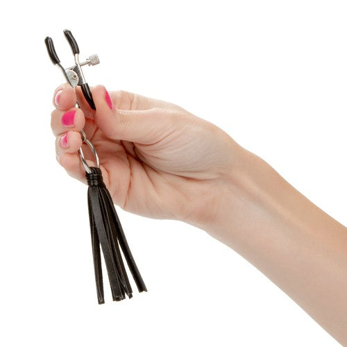 Nipple Play Playful Tassels Nipple Clamps - Black