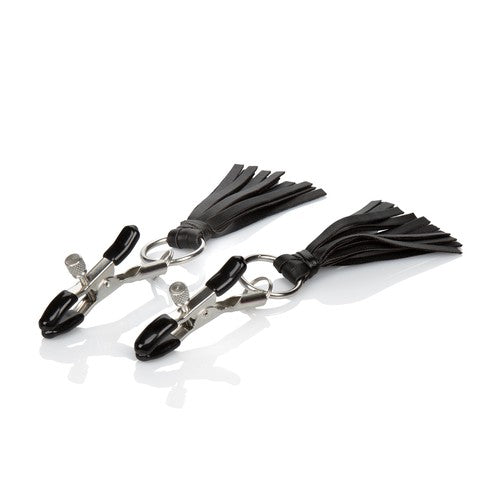 Nipple Play Playful Tassels Nipple Clamps - Black