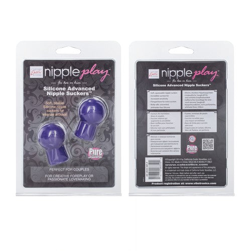 Nipple Play Silicone Advanced Nipple Suckers - Purple