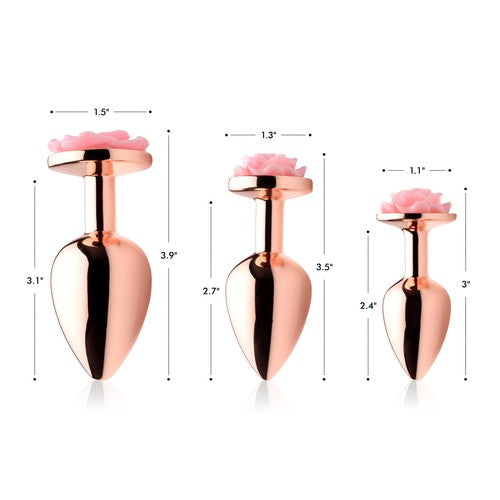 Pink Rose Gold Anal Plug - Large