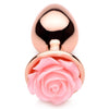 Pink Rose Gold Anal Plug - Small