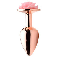 Pink Rose Gold Anal Plug - Small