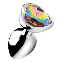 Rainbow Prism Heart Anal Plug