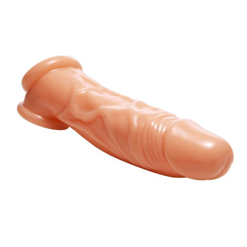 Realistic Flesh Penis Enhancer and Ball Stretcher