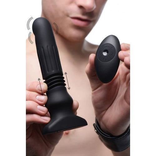 Silicone Swelling & Thrusting Plug With Remote Control