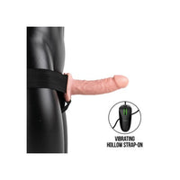 Vibrating 6" Hollow Strapon Without Balls