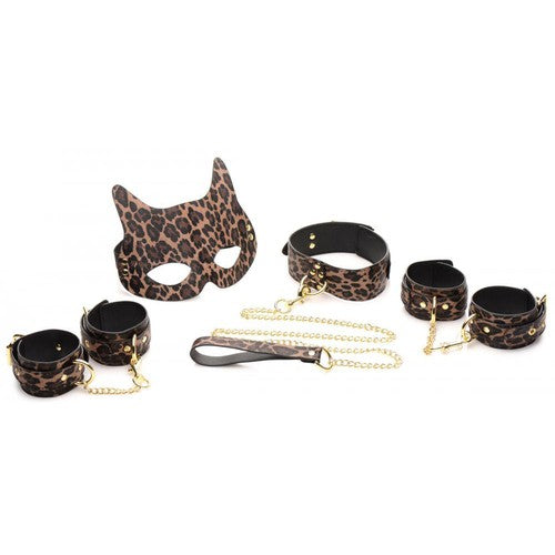 Wild Sex 7 Piece Cheetah Bondage Set